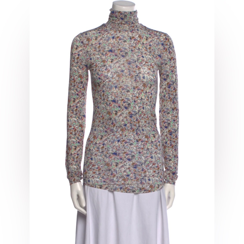 Isabel Marant
Floral Print Turtleneck Blouse 🌻